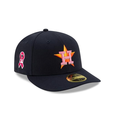 Blue Houston Astros Hat - New Era MLB Mother's Day Low Profile 59FIFTY Fitted Caps USA3480751